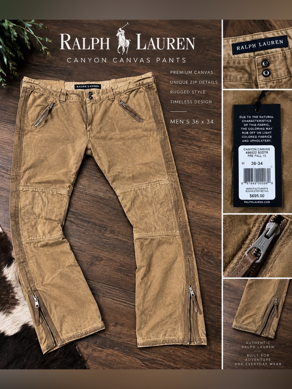 Ralph Lauren Tan heavy duty pants